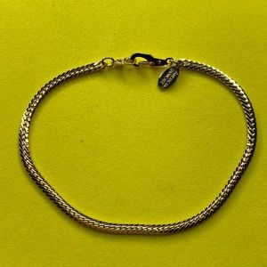 Vintage American Showcase herringbone chain bracelet